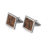 Wood Cufflinks // Snakewood