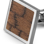 Wood Cufflinks // Snakewood