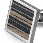 Wood Cufflinks // Ceyon Ebony