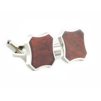 Wood Cufflinks // Redwood