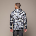 K-WAY // Claude Klassic Print Jacket // Camo Grey (S)