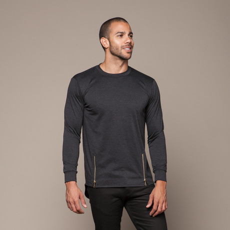 Long Sleeve Sweater // Charcoal (L)