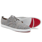 Ellington Textile // Concrete Plaid Polka Dot Canvas (US: 7)