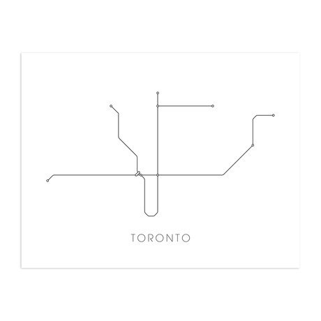 Toronto Metro Map (13" x 19" Print)