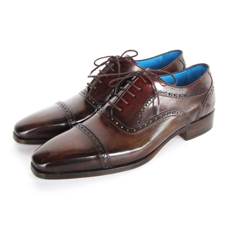 Perforated Captoe Oxfords // Brown (Euro: 40) - Paul Parkman - Touch of ...