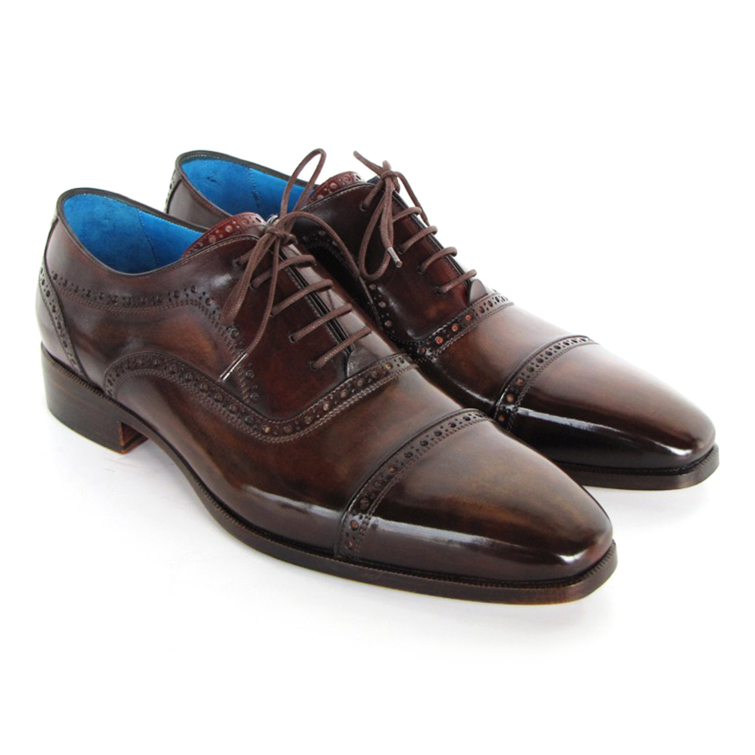 Perforated Captoe Oxfords // Brown (Euro: 40) - Paul Parkman - Touch of ...
