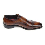 Paul Parkman // Crocodile Embossed Calfskin Double Monkstrap // Dark Brown (Euro: 41)