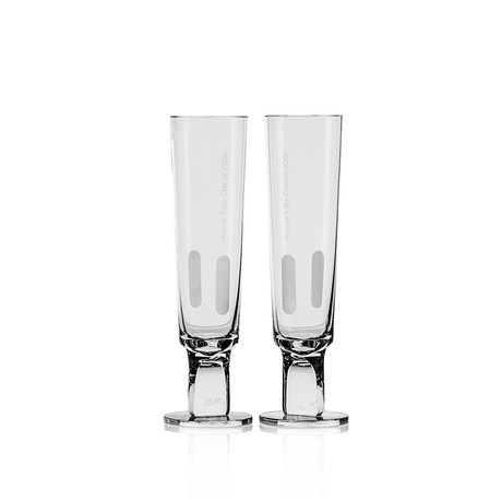 Morse Collection // Champagne Flute // Set of 2