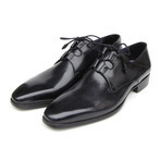 Paul Parkman // Ghillie Laced Plain-Toe Dress Shoe // Black (Euro: 43)