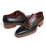 Paul Parkman // Goodyear Welted Wingtip Oxford // Black + Red (Euro: 44)