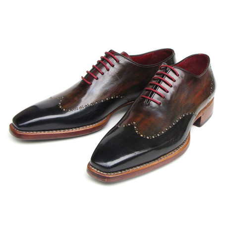 Paul Parkman // Goodyear Welted Wingtip Oxford // Black + Red (Euro: 40)
