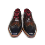 Paul Parkman // Goodyear Welted Wingtip Oxford // Black + Red (Euro: 44)