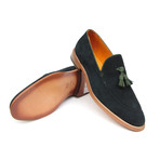 Suede Tassel Loafer // Green (Euro: 40)