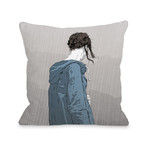 Girl In Rain Pillow