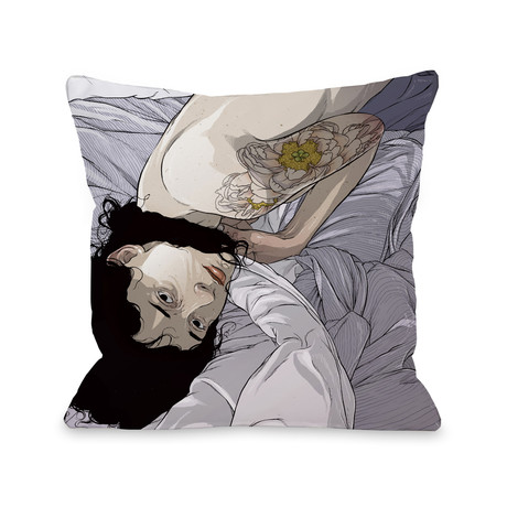 Girl In Bed Pillow
