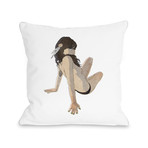 Feather Girl Pillow