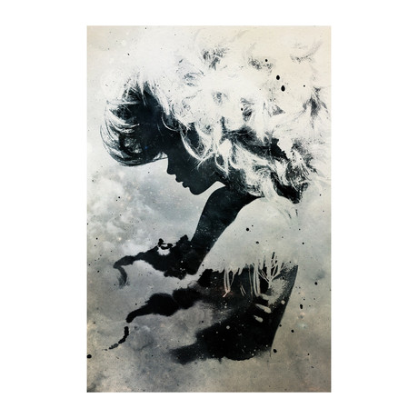 Black Cloud (30"L x 20"W x 2"H)