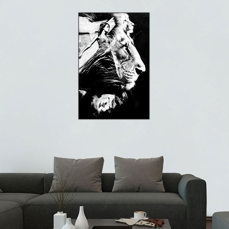 To The Lions (20"W x 30"H x 2"D)