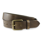 Bradgate Leather Belt // Olive (32" Waist)