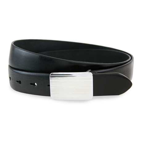 Brennan Leather Belt // Black (32" Waist)