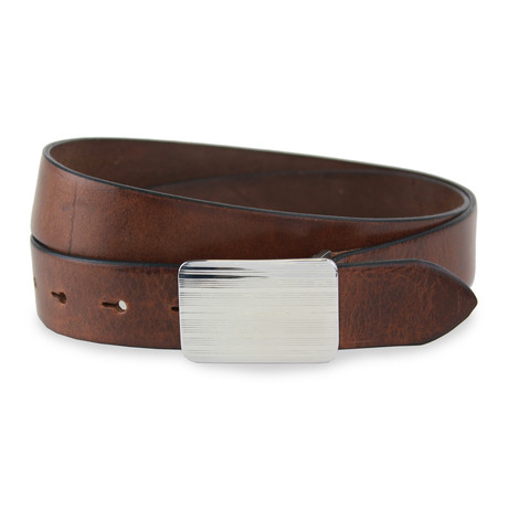 Brennan Leather Belt // Brown (32" Waist)