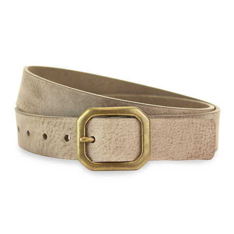 Henderson Leather Belt // Stone (32" Waist)