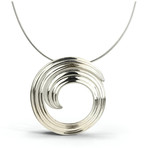Uzu Swirl Necklace In Silver