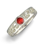 Cactus Ring // Narrow Style // Fire Opal (Size 6.5)