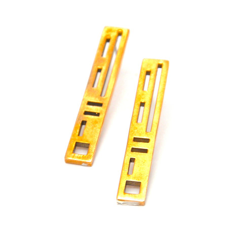 Element Drop Earrings // Golden