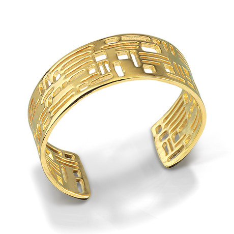 Architectural Cuff // Gold (Narrow)