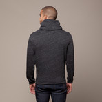 Threads for Thought // Funnel Neck Eco Fleece // Heather Black (2XL)