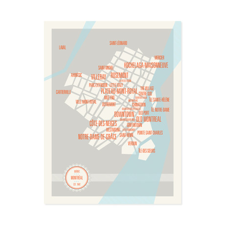 Montreal Neighborhoods Map