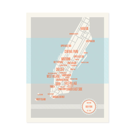 Manhattan Neighborhoods Map