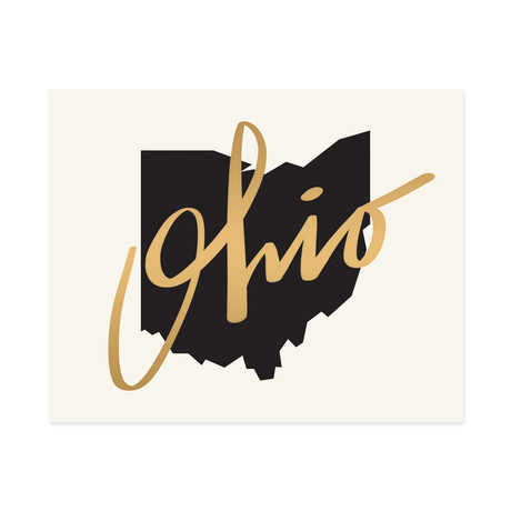 Ohio Golden Script Map