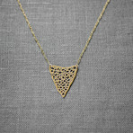 Triangle Origin Necklace // Small (Steel)