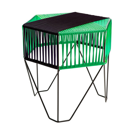 Martina Stool (Black + Green)