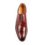 Medallion Perforated Oxford // Brown (US: 8)