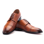Derby with Toecap Punches // Cognac (US: 9)
