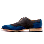 Wingtip Combination Brogue // Grey + Blue (US: 7)