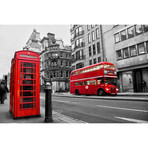 Red Telephone Booth and Bus in London