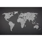 World Map on Blackboard (Getty)
