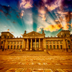 Berlin Reichstag Building in Winter
