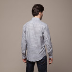 Button Down Shirt // Textured Grey (S)