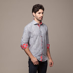 Button Down Shirt // Textured Grey (S)