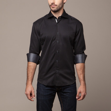 Button Down Shirt // Black (S)