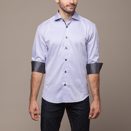Button Down Shirt // Lilac (XL)