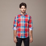 Button Down Shirt // Red Plaid (2XL)