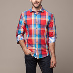 Button Down Shirt // Red Plaid (2XL)