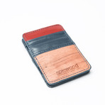 Magic Card Wood Wallet (Grey Flannel Wool)