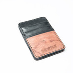 Magic Card Wood Wallet (Grey Flannel Wool)